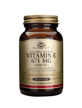 Solgar Vitamin E Natural 1000IU 50softgels