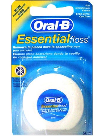 Oral-B Essential Floss Οδοντικό Νήμα με Κερί 50m