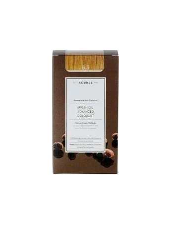 Korres Argan Oil Advanced Colorant 8.3 Ξανθό Ανοικτό Χρυσό Μελί