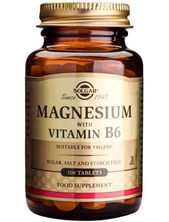 Solgar Magnesium with Vitamin B6 - 100tabs