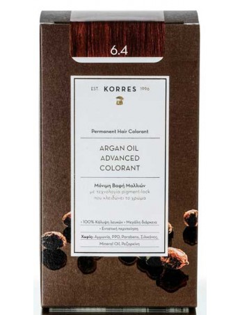 Korres Argan Oil Advanced Colorant 6.4 Ξανθό Σκούρο Χάλκινο