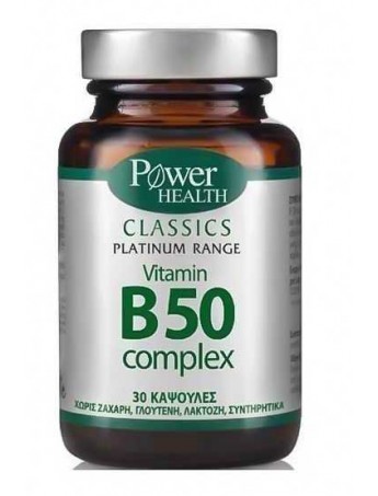 Power Health Classics Platinum Range Vitamin B50 Complex 30caps