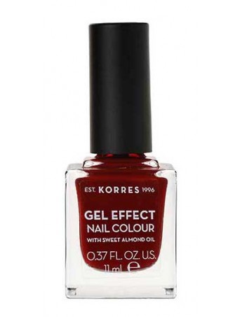 Korres Gel Effect Nail Colour No59 Wine Red 11ml