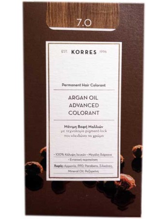 Korres Argan Oil Advanced Colorant 7.0 Ξανθό