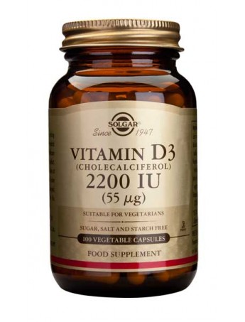 Solgar Vitamin D3 2200IU 100veg.caps