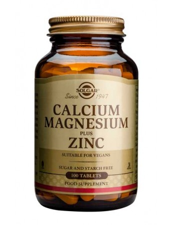 Solgar Calcium Magnesium plus Zinc 100tabs