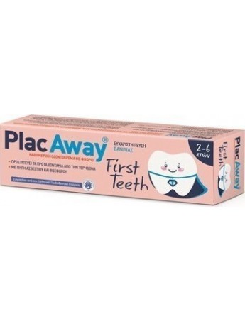 Plac Away First Teeth Οδοντόκρεμα  2-6  50ml