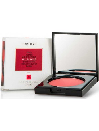 Korres Wild Rose Brightening Vibrant Colour Bluch 46 Bright Coral - 5,5gr