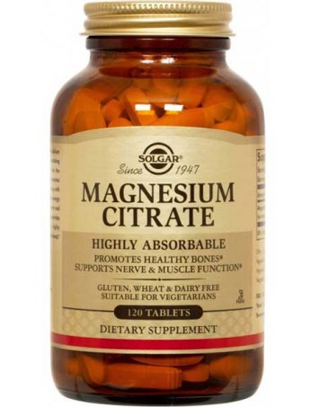 Solgar Magnesium Citrate 120tabs