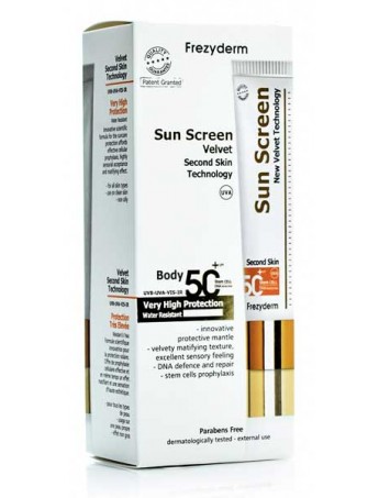 Frezyderm Sun Screen Velvet Body SPF50+ - 125ml