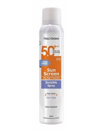 Frezyderm Sun Screen Invisible Spray SPF50+ - 200ml