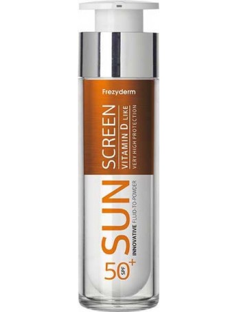 Frezyderm Sun Screen Fluid to-Powder Vitamin D Like SPF50+ - 50ml