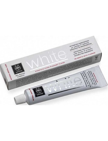 Apivita Natural Dental Care White Οδοντόκρεμα με Μαστίχα & Πρόπολη - 75ml