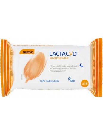 Lactacyd Intimate Cleansing Wipes 15τεμ.