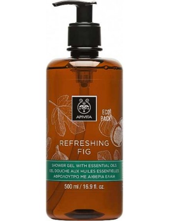 Apivita Refreshing Fig Αφρόλουτρο με Αιθέρια Έλαια 500ml