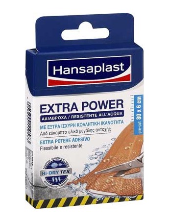 Hansaplast Extra Power Waterproof 80x6cm - 8τεμ.