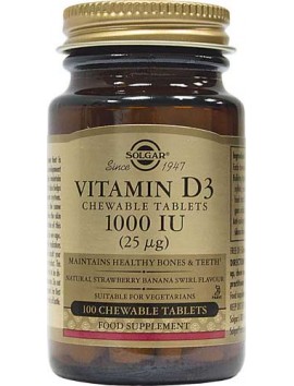 Solgar Vitamin D3 1000IU - 100chew.tabs