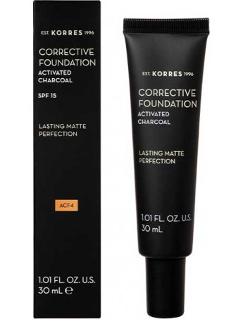 Korres Activated Charcoal Corrective Foundation SPF10 ACF4 - 30ml