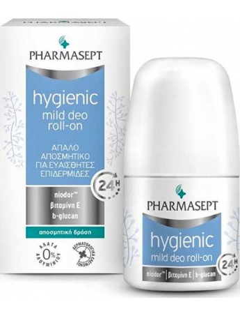 Pharmasept Hygienic Mild Deo 24h Roll-On για Ευαίσθητες Επιδερμίδες - 50ml