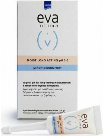 Eva Intima Minor Discomfort Moist Long Acting pH 3.0 - 2.5gr x 9τεμ.