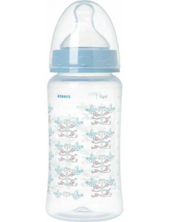 Korres Μπιμπερό Agali Πλαστικό Blue 3m+ - 300ml