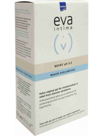 Eva Intima Minor Discomfort Moist pH5.5 - 50gr & 9εφαρμοστές