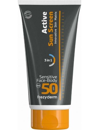 Frezyderm Active Sun Screen Sensitive Face-Body SPF50 - 150ml