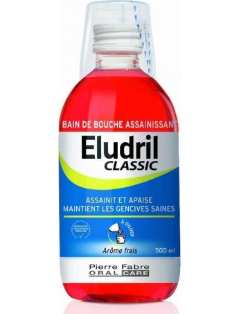 Eludril Classic Στοματικό Διάλυμα κατά της Πλάκας - 500ml