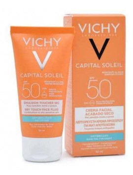 Vichy Capital Soleil Λεπτόρευστη Κρέμα Προσώπου Για Ματ Αποτέλεσμα SPF50 - 50ml