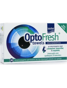 Intermed OptoFresh Μαντηλάκια Καθαρισμού Βλεφάρων - 20τεμ.