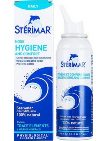 Sterimar Nasal Hygiene Ρινικό Σπρέι με Θαλασσινό Νερό για Όλη την Οικογένεια από 3 Ετών - 100ml