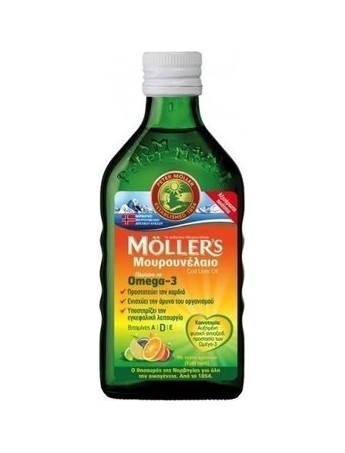 Moller's Μουρουνέλαιο με Γεύση Φρούτων 250ml