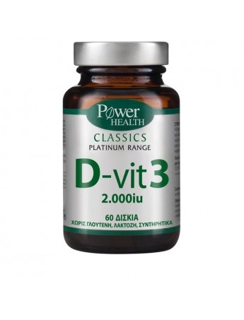 Power Health Classics Platinum Range D-Vit3 2000iu 60tabs.